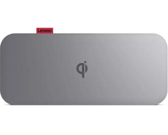 Lenovo Power Bank Sans Fil 10000 mAh avec Charge Rapide Qi 15W et Ports USB-C pour Smartphones et Tablettes
