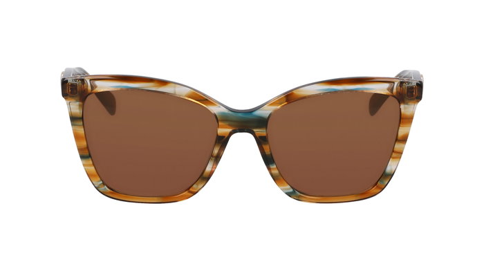 Longchamp LO742S-N-211 Lunettes de soleil marron avec verres gris