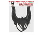 Diadema Diadème Halloween à cornes noir brillant femme adulte - Accessoire costume sorcière, démon, fantasme et méchante