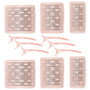 Cosmetic Club Jeu de 6 Bigoudis et 6 Pinces Assortis