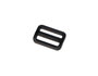 Innspiro Boucle coulissante rectangulaire en plastique noir 25,8 mm, lot de 5