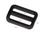 Innspiro Boucle coulissante rectangulaire en plastique noir 25,8 mm, lot de 5