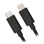 Veho Câble USB-C vers Lightning certifié Apple MFi 1m - Charge et synchronisation pour iPhone, iPad, AirPods (noir)