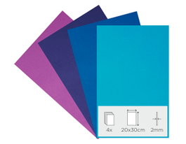 Innspiro Set de 4 feuilles en mousse EVA 20x30cm x 2mm