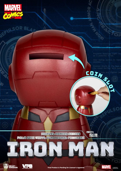 Beast Kingdom Toys Tirelire Iron Man Classic Marvel Comics 12 cm