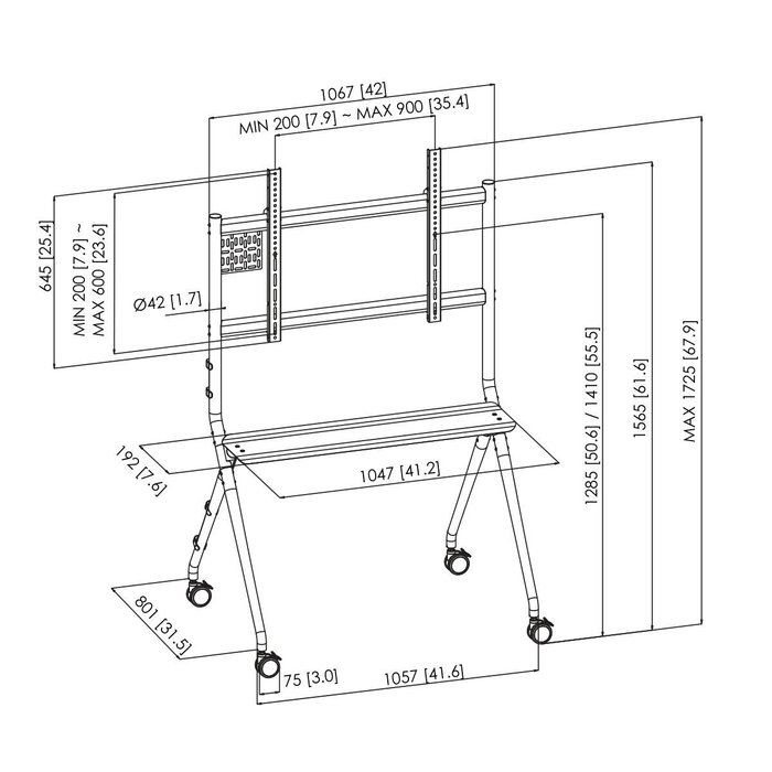Support de table d'écran Vogel's 7410110 50" 86"