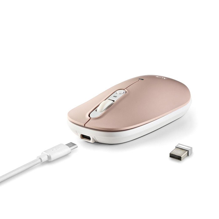 NGS Shell RB Souris sans fil rechargeable 2,4 GHz + Bluetooth 5.0 Multidispositif Silencieuse avec 2 coques supplémentaires NGS Shell RB Souris sans fil rechargeable 2,4 GHz + Bluetooth 5.0 Multidispositif Silencieuse avec 2 coques supplémentaires