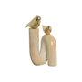 Home ESPRIT Figurine Décorative Oiseaux Romantique Doré Ivoire