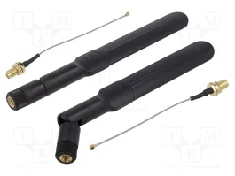 QOLTEC Antenne de communication externe 4G, LTE, WiFi, SMA, noir
