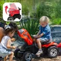 Falk Tracteur à pédales Case IH avec remorque amovible