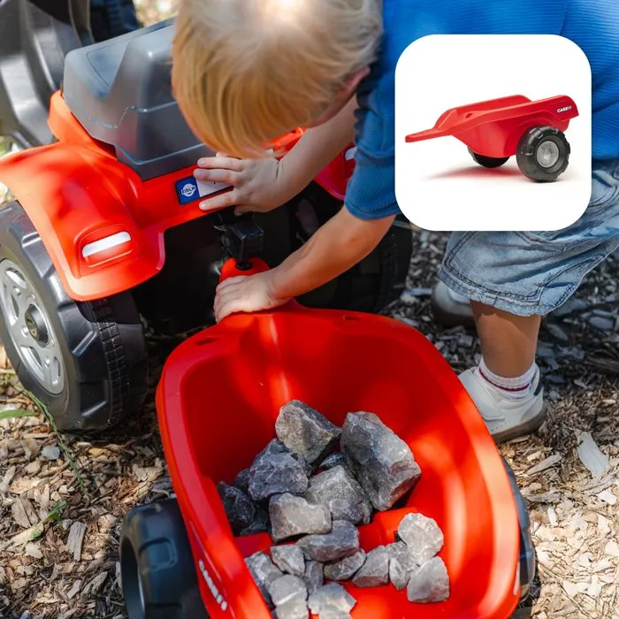Falk Tracteur à pédales Case IH avec remorque amovible