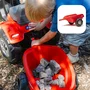 Falk Tracteur à pédales Case IH avec remorque amovible