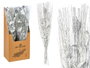 Giftdecor Ramillette Métallique Argenté 29x100x14 cm Matière Végétale Séchée (Set de 8)
