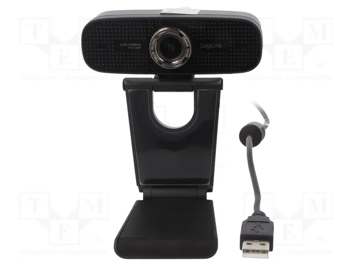 LOGILINK Caméra internet Full HD 1080p, USB, noir
