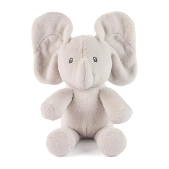 Spin Master - Cache-Cache Flappy L'Éléphant Gund, Peluche Interactive pour Bébé avec Effet Cache-Cache, Oreilles qui se Baissent, Lavable, 20 cm, Dès 10 Mois