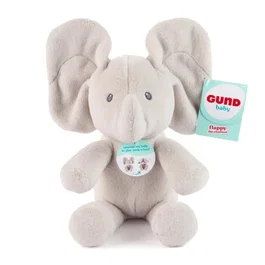 Spin Master - Cache-Cache Flappy L'Éléphant Gund, Peluche Interactive pour Bébé avec Effet Cache-Cache, Oreilles qui se Baissent, Lavable, 20 cm, Dès 10 Mois