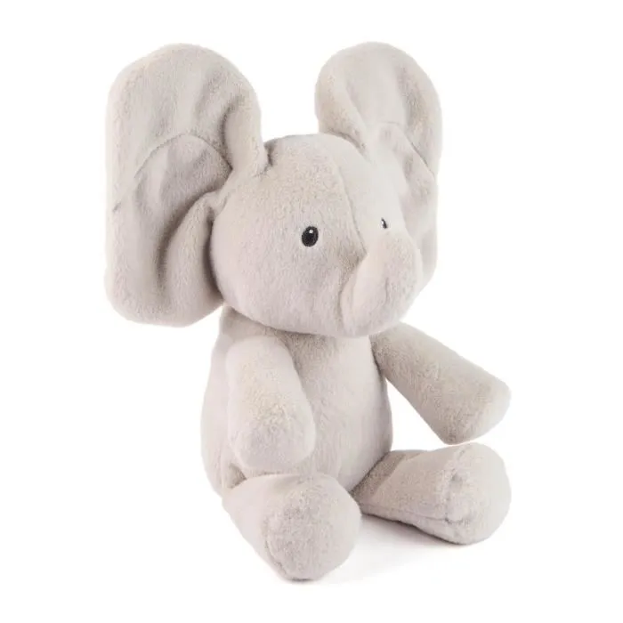 Spin Master - Cache-Cache Flappy L'Éléphant Gund, Peluche Interactive pour Bébé avec Effet Cache-Cache, Oreilles qui se Baissent, Lavable, 20 cm, Dès 10 Mois