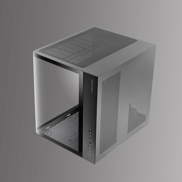 Boîtier ATX semi-tour Mars Gaming MCCURV Noir