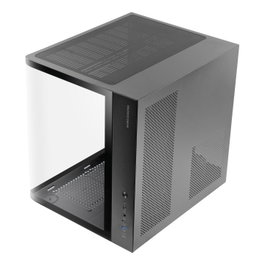Mars Gaming MCCURV Boîtier Mid-Tower Noir en Verre Trempé Incurvé