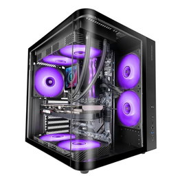 Mars Gaming Boîtier ATX Semitorre MCCURV Courbe Noir