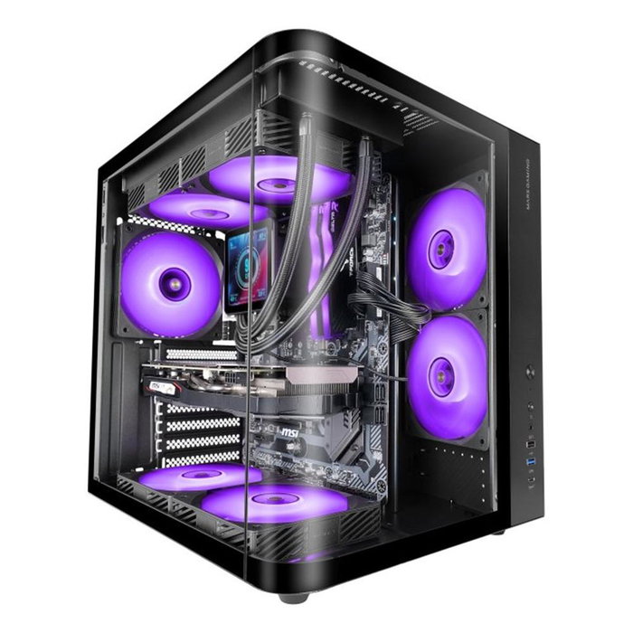 Mars Gaming Boîtier ATX Semitorre MCCURV Courbe Noir Mars Gaming Boîtier ATX Semitorre MCCURV Courbe Noir