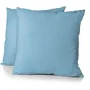 Home Linge Passion Lot de 2 taies d'oreiller microfibre 82 g 63 x 63 cm Bleu ciel