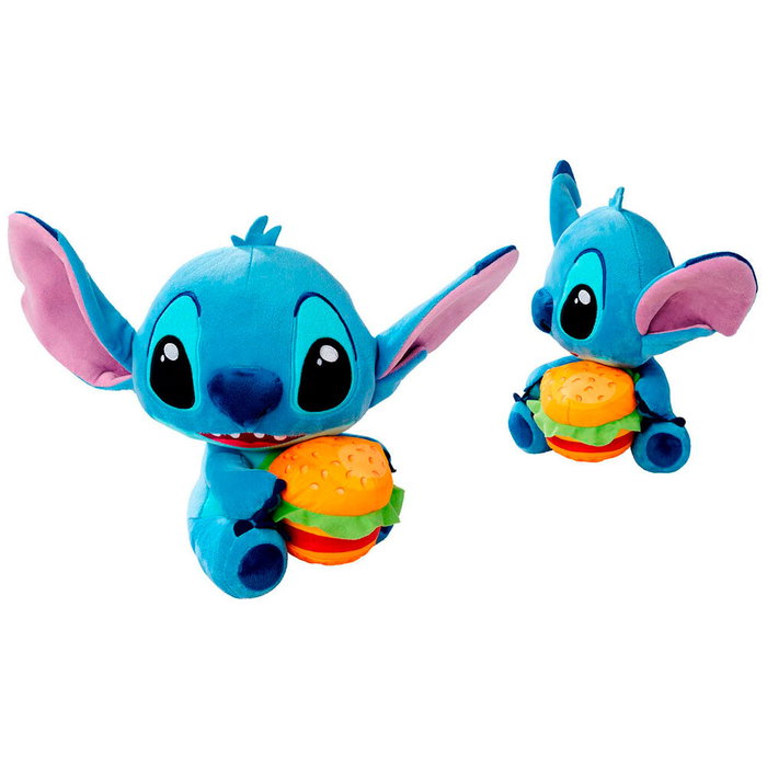 Simba Peluche Disney Stitch en forme de Hamburger 25 cm