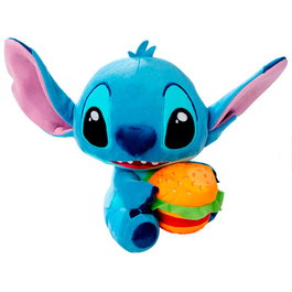 Simba Peluche Disney Stitch en forme de Hamburger 25 cm