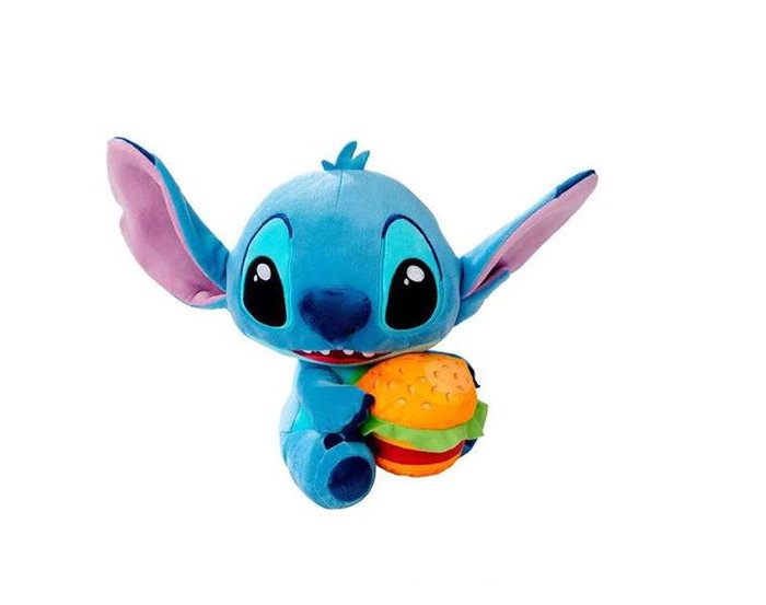 Simba Peluche Lilo & Stitch Stitch avec Burger 25 cm