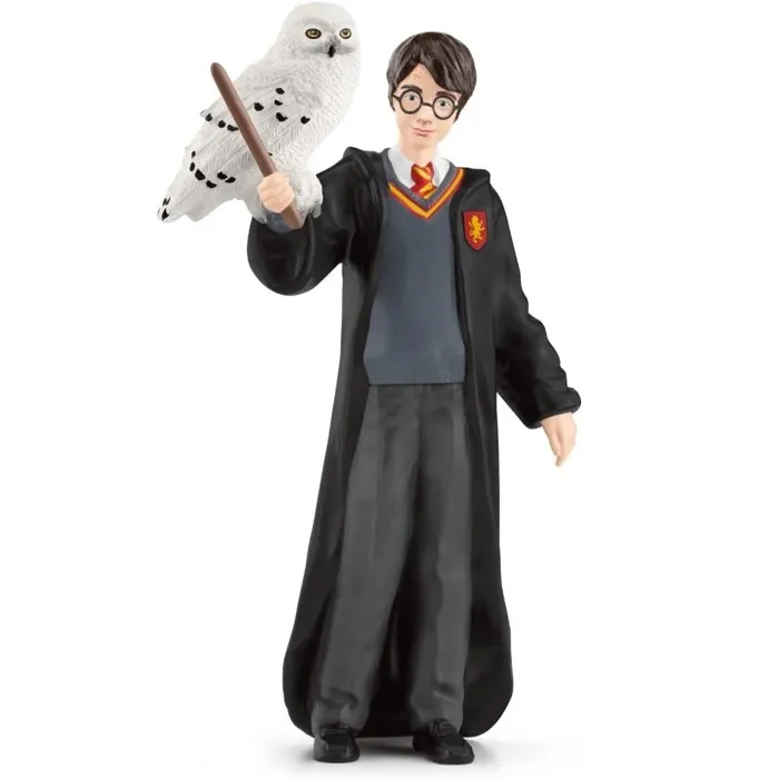 Schleich 42633 - Figurine Harry Potter et Hedwige, Univers Wizarding World, pour enfant dès 6 ans, Dimensions 4 x 2,5 x 10 cm