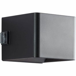 Brilliant ISEO Applique magnétique d'extérieur rechargeable Noir LED