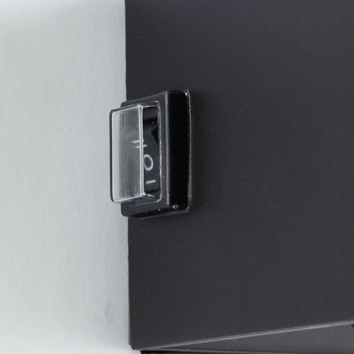 Brilliant ISEO Applique magnétique d'extérieur rechargeable Noir LED