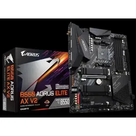 Gigabyte Carte mère B550 AORUS ELITE AX V2 - Socket AM4, DDR4, ATX, Wi-Fi, pour processeurs AMD Ryzen