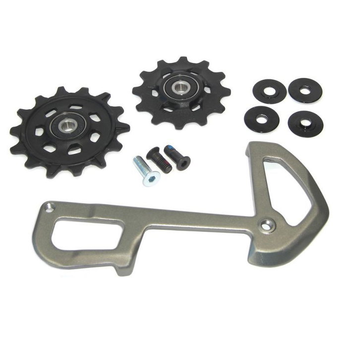 Sram Jeu de galets X-Sync et cage pour dérailleur X01 Eagle 12V, gris Sram Jeu de galets X-Sync et cage pour dérailleur X01 Eagle 12V, gris
