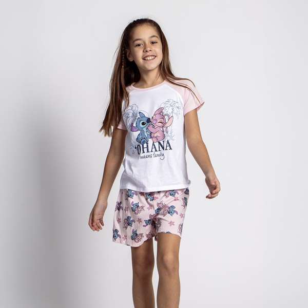 Cerdá Pyjama Court En Jersey Single Jersey Stitch Pour 10 Ans - Rose Cerdá Pyjama Court En Jersey Single Jersey Stitch Pour 10 Ans - Rose