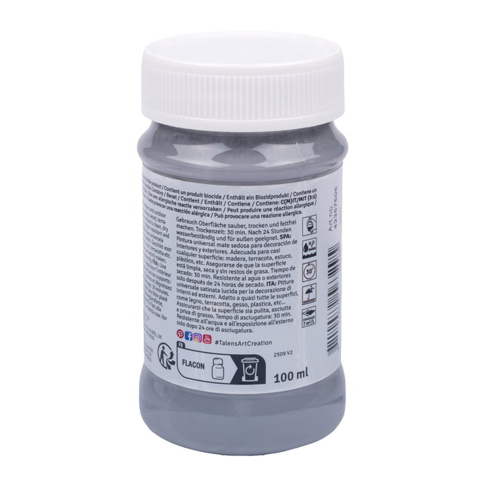 Talens Art Creation Peinture Acrylique Gris Neutre 100 ml