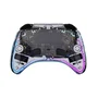 Freaks And Geeks Manette sans fil Polychroma Transparente LED pour Nintendo Switch 1&2 et PC