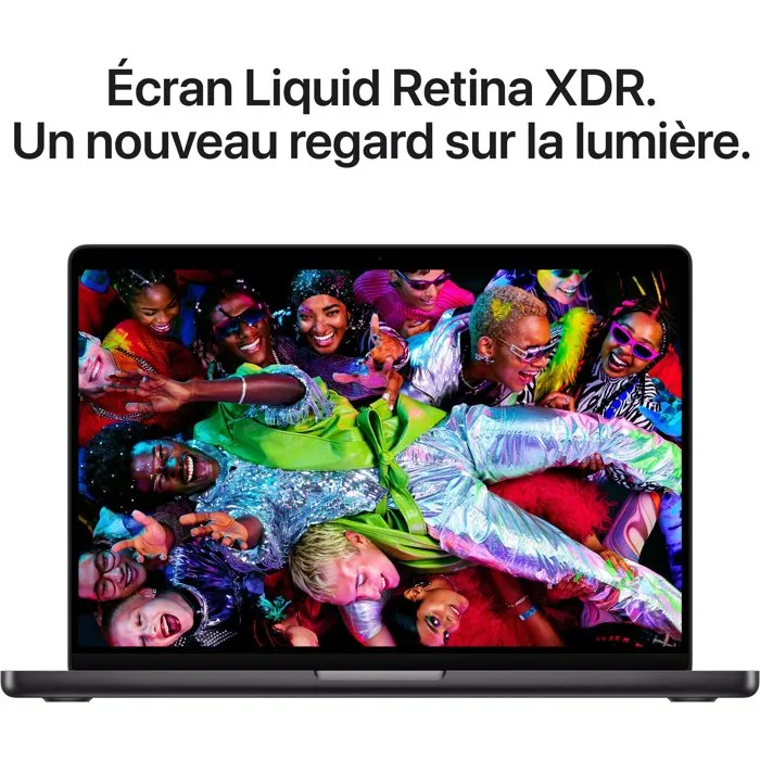 Apple MacBook Pro 14" M5 (Noir sidéral) - Processeur 10 cœurs, GPU 10 cœurs, RAM 16 Go, SSD 512 Go
