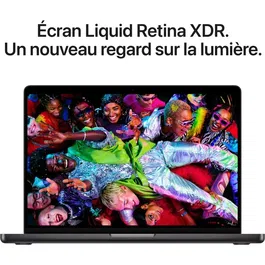 Apple MacBook Pro 14" M5 (Noir sidéral) - Processeur 10 cœurs, GPU 10 cœurs, RAM 16 Go, SSD 512 Go