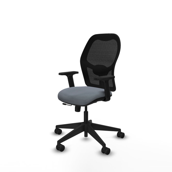 PIQUERAS Y CRESPO Chaise Alocén Synchrone Gris et Noir
