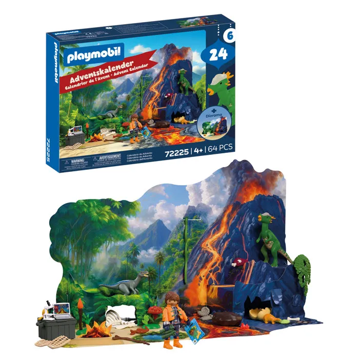 PLAYMOBIL Calendrier de l'Avent Expédition Dinosaures 72225