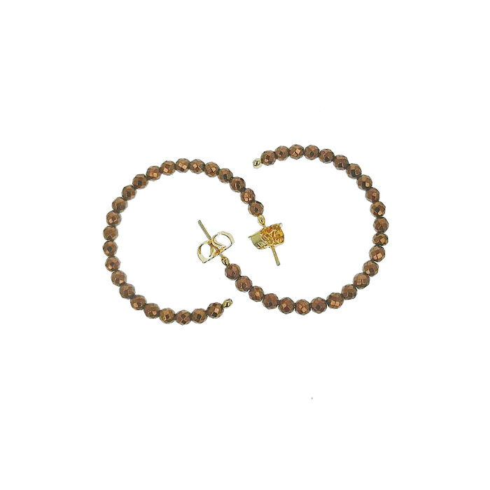 Darli-Jeims Pendants Boucles d'oreilles Aros Doré Brûlé - Boucles moyennes dorées, accessoires élégants et durables pour femmes Darli-Jeims Pendants Boucles d'oreilles Aros Doré Brûlé - Boucles moyennes dorées, accessoires élégants et durables pour femmes