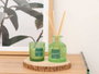 Acorde Mikado 250 ml Vert Verre Parfum Lotophages avec Tige 8 x 12 x 8 cm (Set de 6)