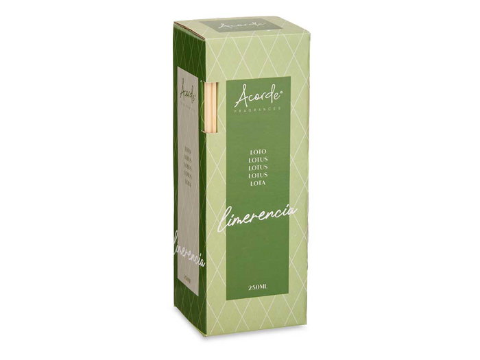 Acorde Mikado 250 ml Vert Verre Parfum Lotophages avec Tige 8 x 12 x 8 cm (Set de 6)
