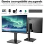 HKC T2752U - Écran PC 27" (68,6 cm) - 4K UHD (3840 x 2160) - Dalle IPS - 60 Hz - 5 ms - HDMI, DisplayPort - Noir
