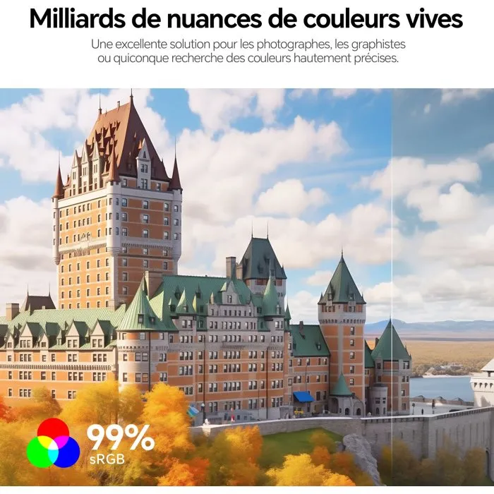 HKC T2752U - Écran PC 27" (68,6 cm) - 4K UHD (3840 x 2160) - Dalle IPS - 60 Hz - 5 ms - HDMI, DisplayPort - Noir