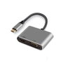Ewent EW9700 Adaptateur USB-C vers HDMI 4K et VGA, 15 cm