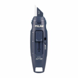 Milán Cutter avec lame en céramique remplaçable série 430, bleu marine