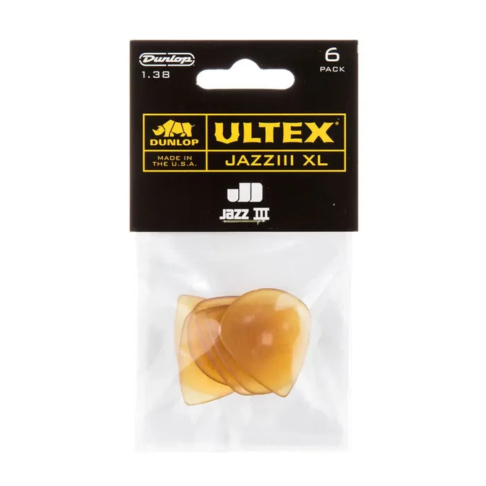 DUNLOP Pack de 24 médiators Ultex Jazz III (XL) - 1,38 mm