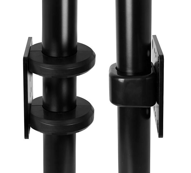 B-Tech BT8390-CFK Support de fixation pour colliers d'accessoires, 5 mm, noir, compatible rails horizontaux BT8390